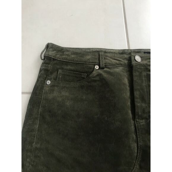 Blank NYC Leather A-Line Mini Skirt Lined - Picture 2 of 8